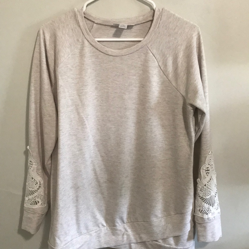 Motherhood Maternity Sweater with Cutout Sleeves